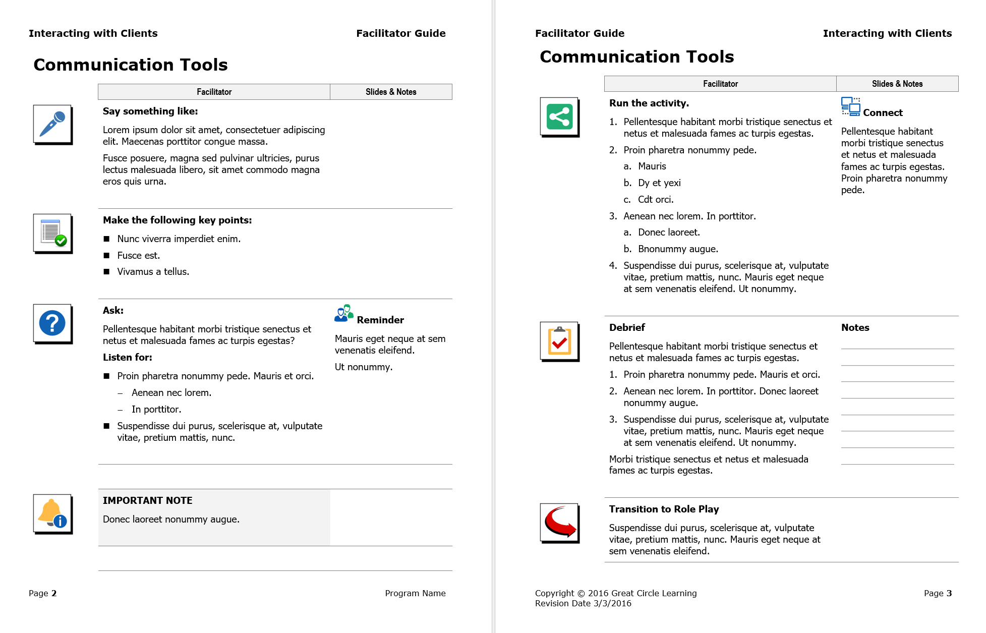 Detail Instructional Design Facilitator Guide Template Nomer 18