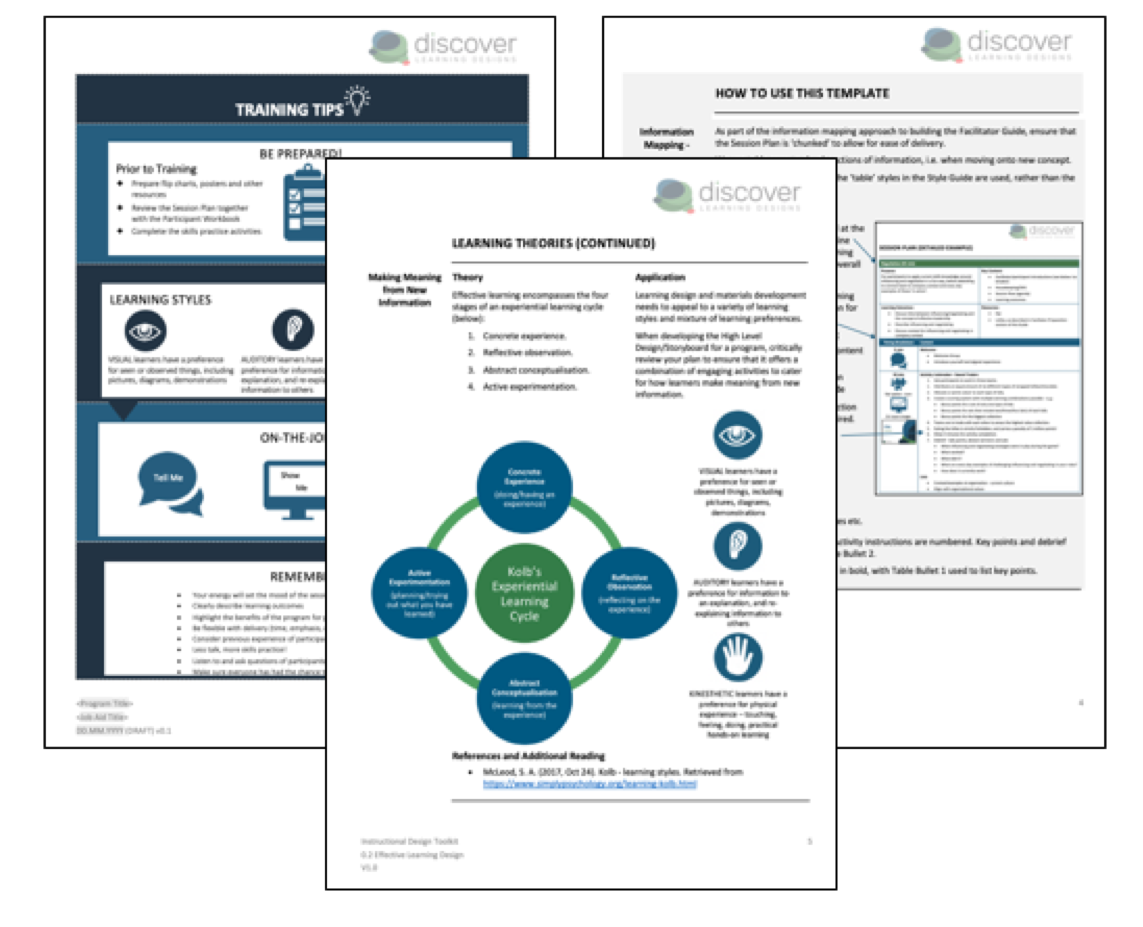 Detail Instructional Design Facilitator Guide Template Nomer 22