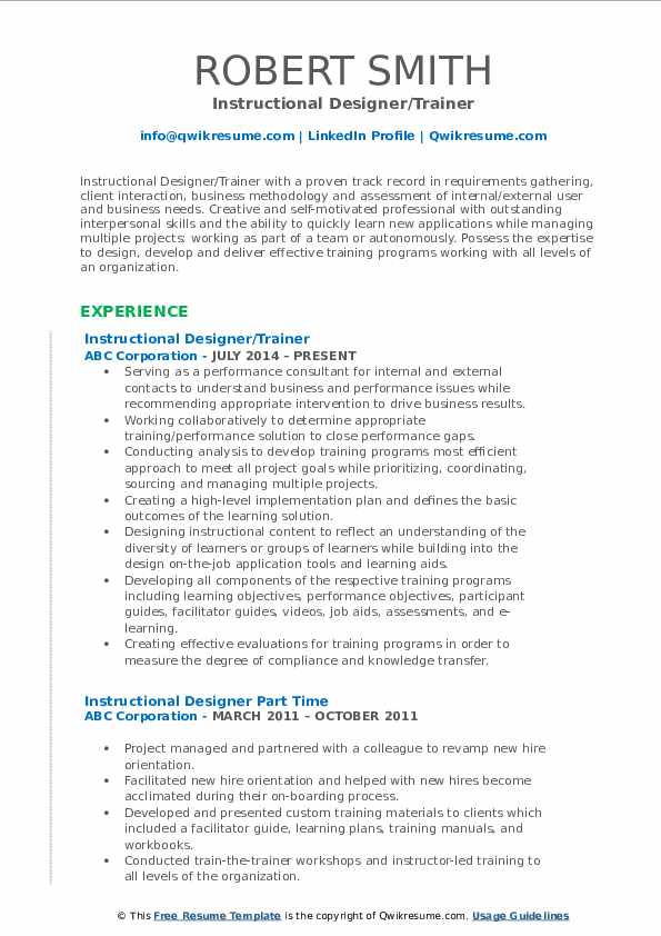 Detail Instructional Design Facilitator Guide Template Nomer 45