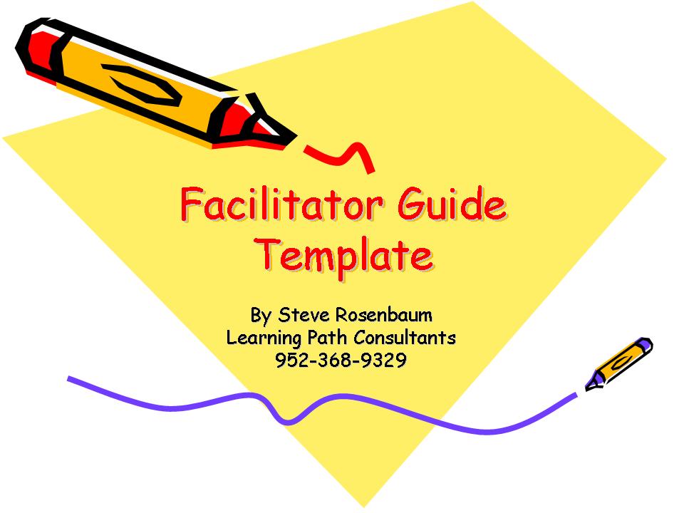 Detail Instructional Design Facilitator Guide Template Nomer 8