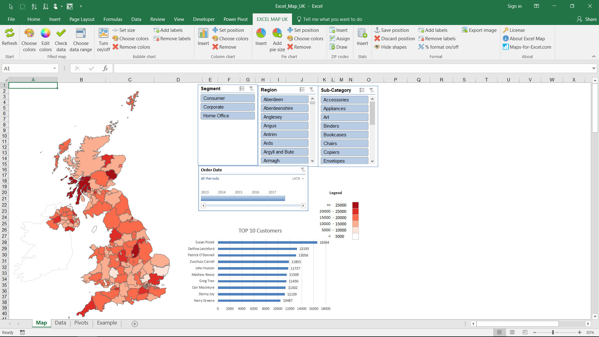 Detail Interactive Dashboard Excel Template Nomer 41