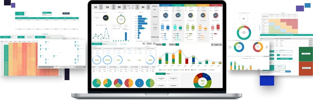Detail Interactive Dashboard Excel Template Nomer 51