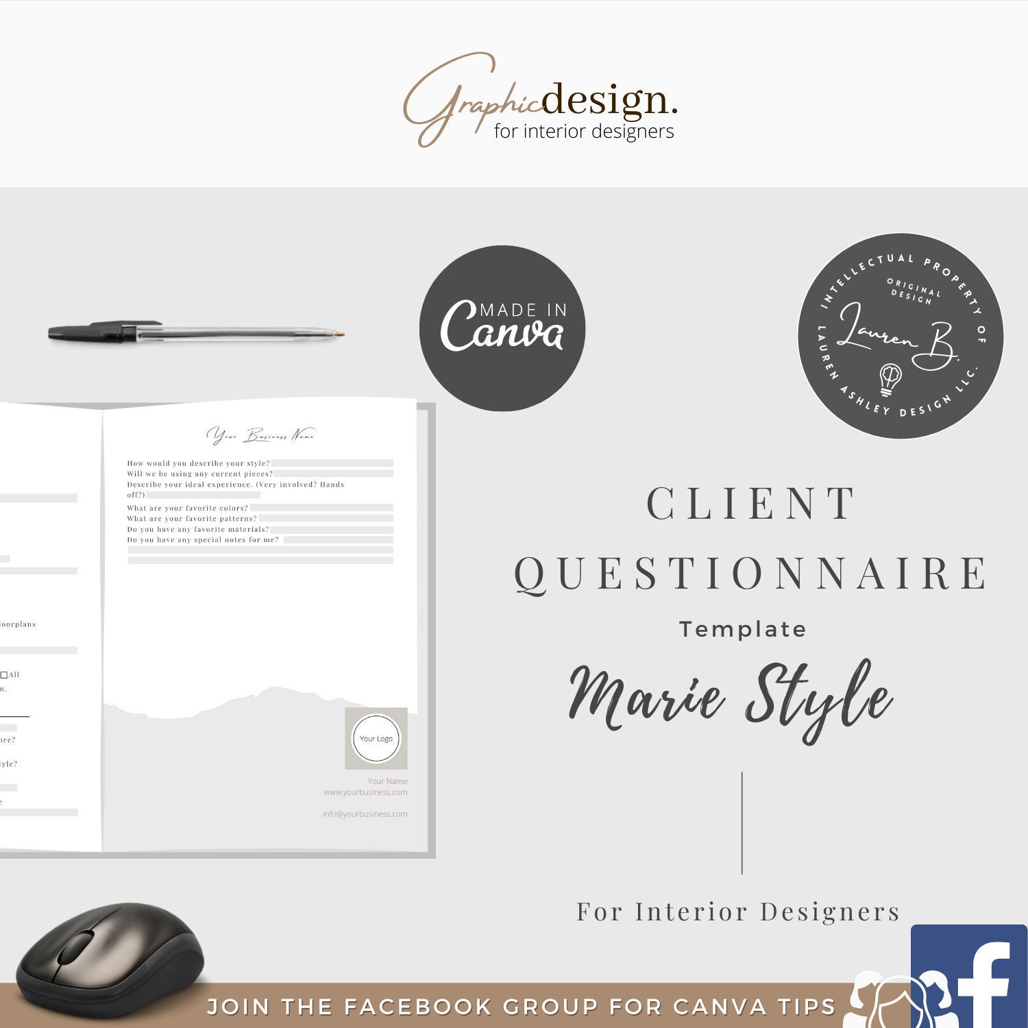 Detail Interior Design Questionnaire Template Nomer 25