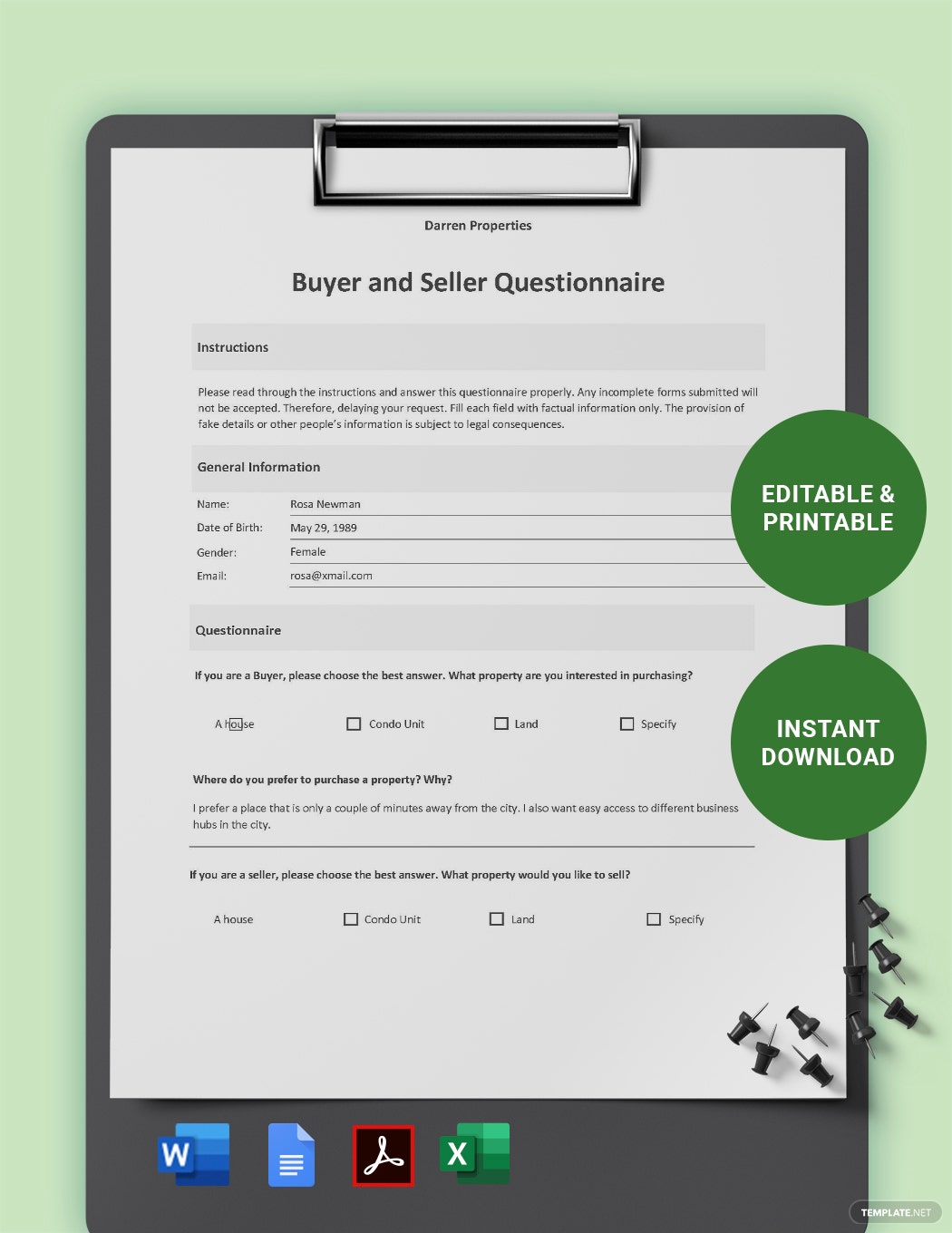 Detail Interior Design Questionnaire Template Nomer 42