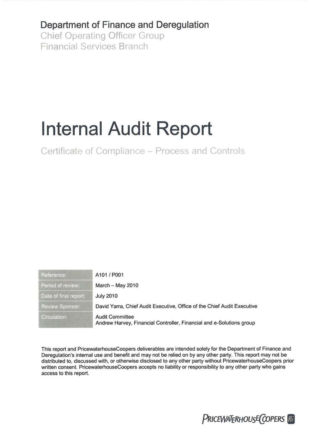 Detail Internal Audit Report Template Nomer 30