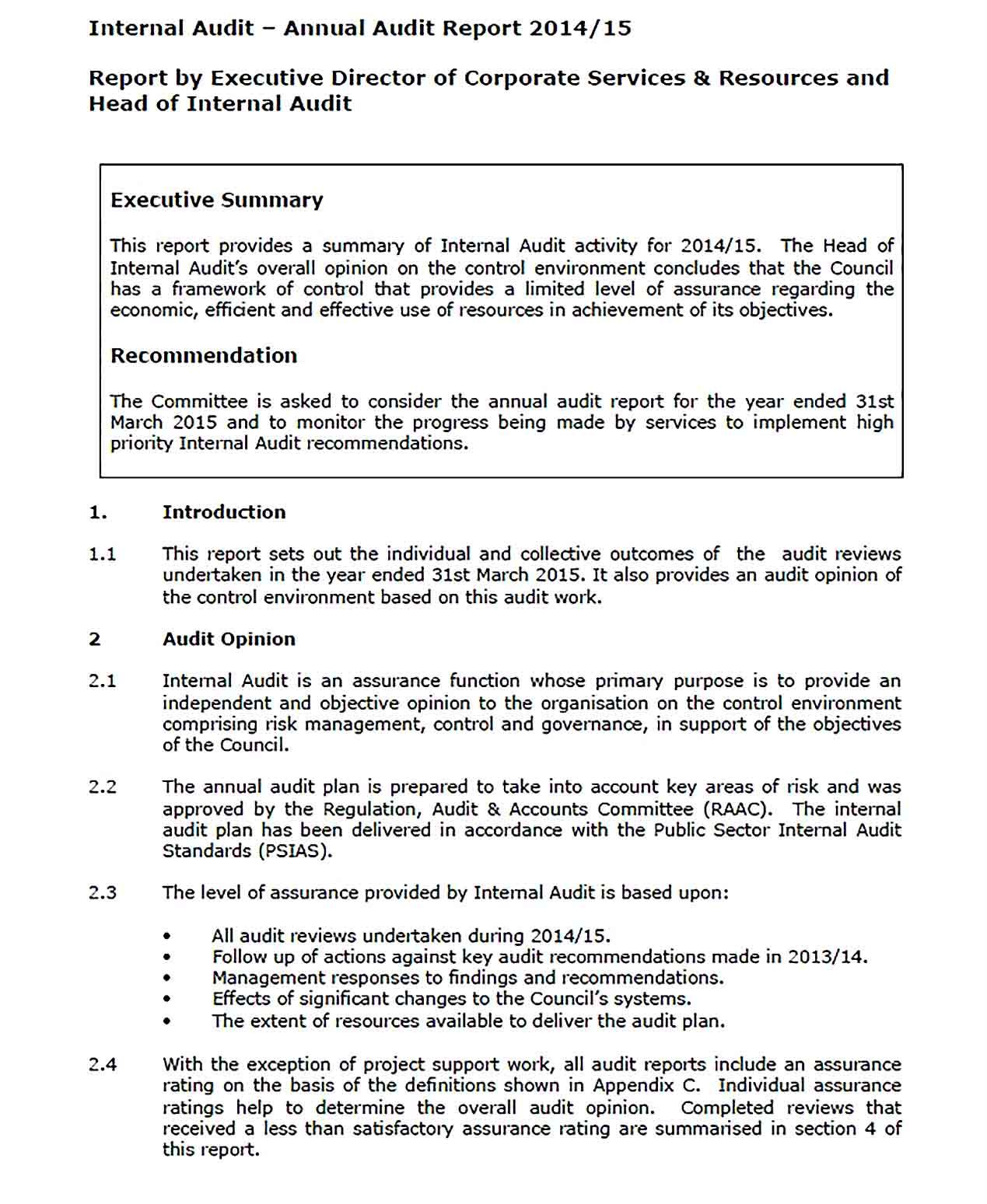 Detail Internal Audit Report Template Nomer 9