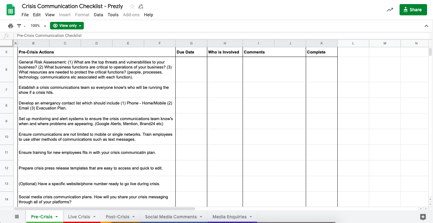 Detail Internal Communication Plan Template Nomer 26