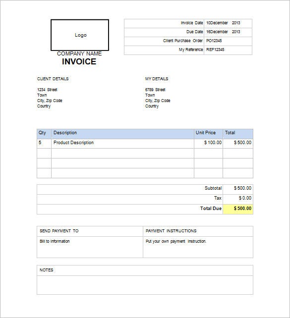 Detail Internet Bill Invoice Template Nomer 14