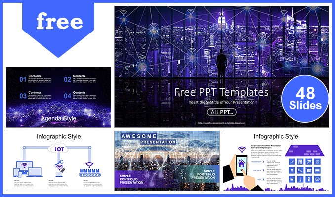 Detail Internet Of Things Powerpoint Template Nomer 15