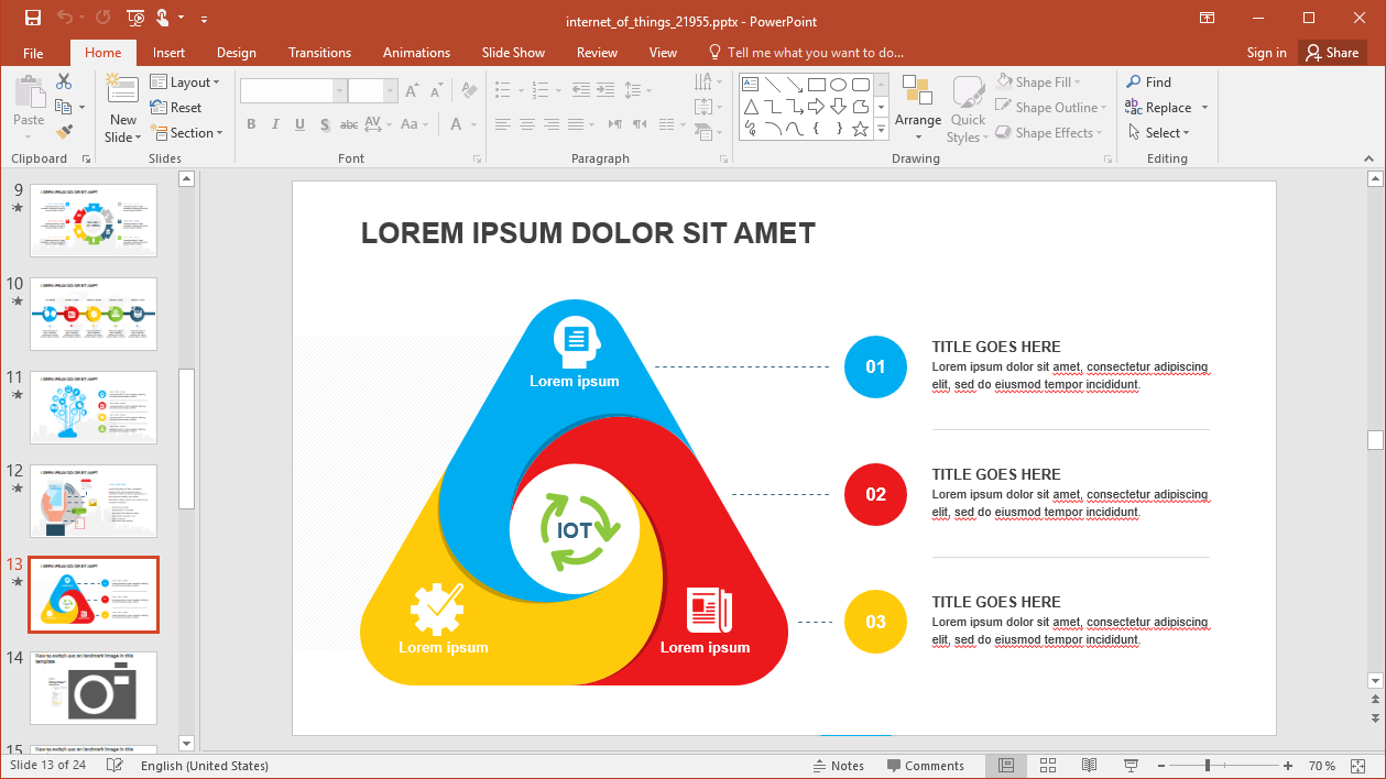 Detail Internet Of Things Powerpoint Template Nomer 21