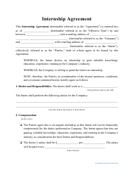 Detail Internship Contract Template Nomer 7