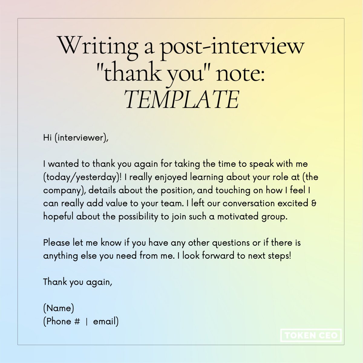 Detail Interview Thank You Note Template Nomer 26