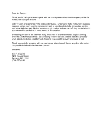 Detail Interview Thank You Note Template Nomer 44