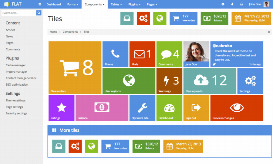 Detail Intranet Template Bootstrap Nomer 12