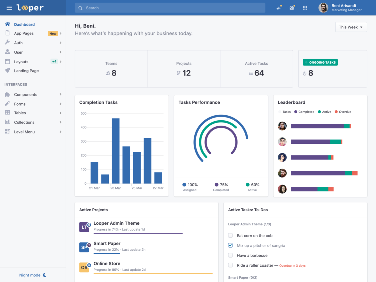 Detail Intranet Template Bootstrap Nomer 14