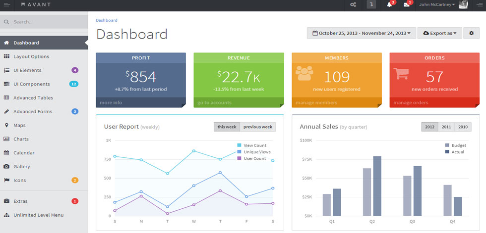 Detail Intranet Template Bootstrap Nomer 6