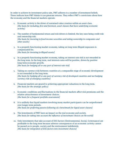 Detail Investment Framework Template Nomer 41