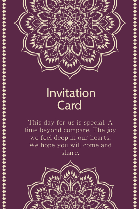 Detail Invitation Card Template Nomer 18