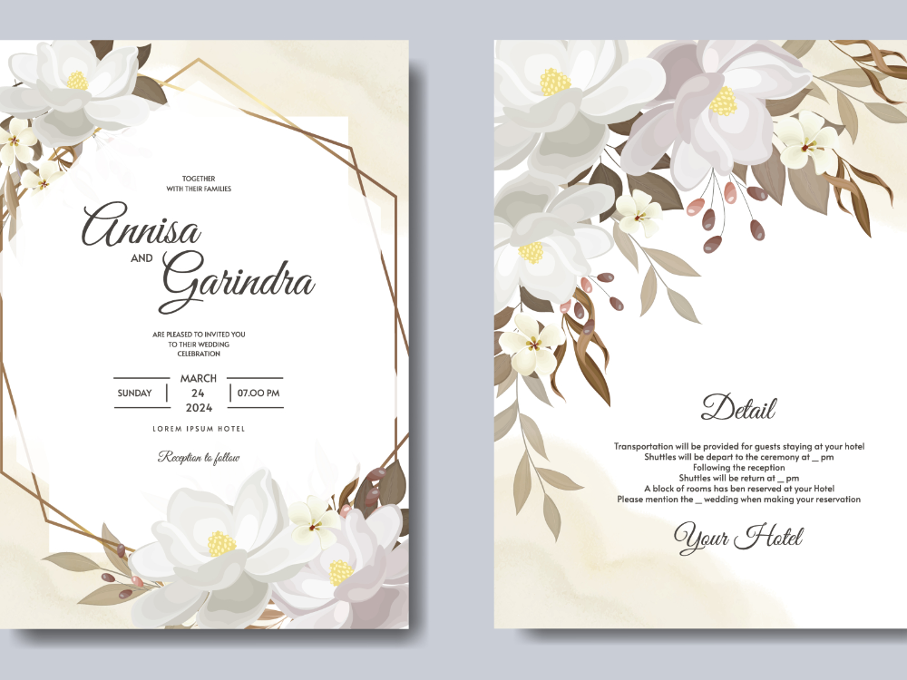 Detail Invitation Card Template Nomer 34