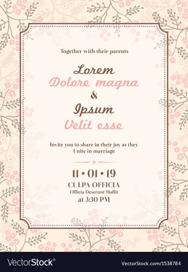 Detail Invitation Card Template Nomer 38