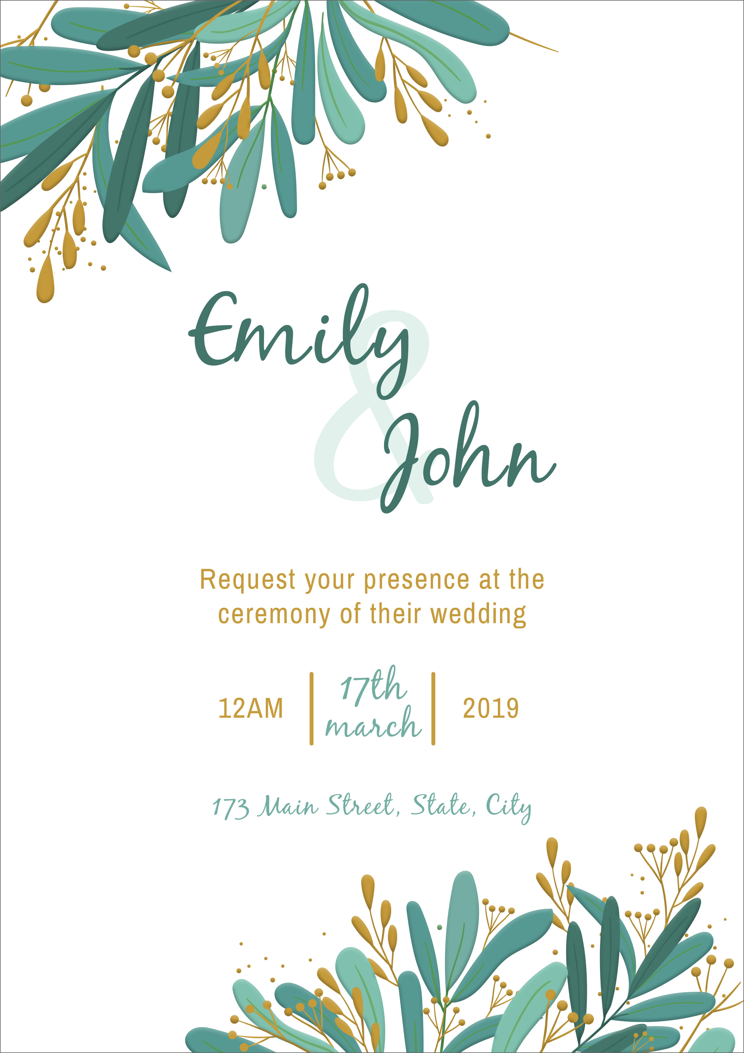 Detail Invitation Card Template Nomer 42