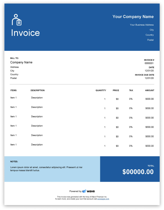 Detail Invoice Design Template Free Download Nomer 37