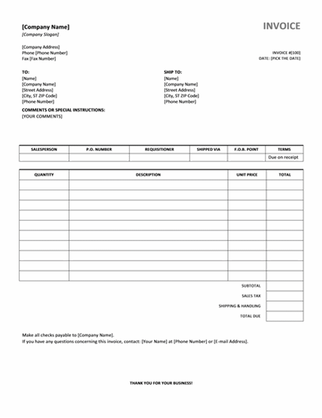 Detail Invoice Design Template Free Download Nomer 44