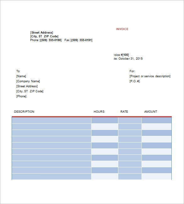 Detail Invoice Design Template Free Download Nomer 53