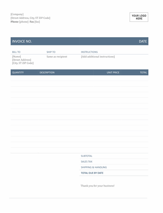 Detail Invoice Template Doc Nomer 36