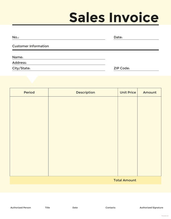 Detail Invoice Template Doc Nomer 50