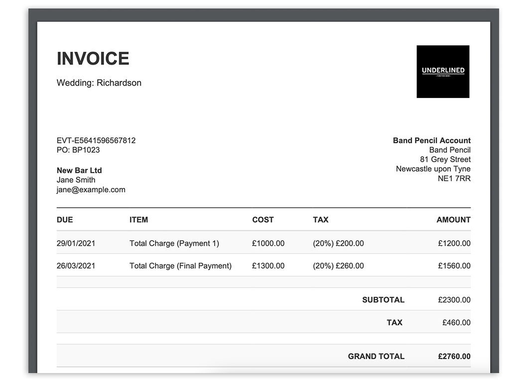 Detail Invoice Template Doc Nomer 52