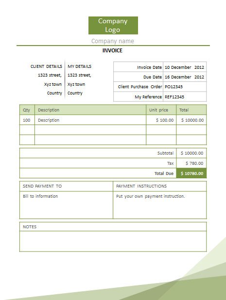 Detail Invoice Template Download Nomer 25