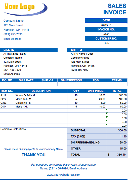 Detail Invoice Template Excel Nomer 13