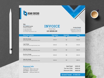 Detail Invoice Template Excel Nomer 26