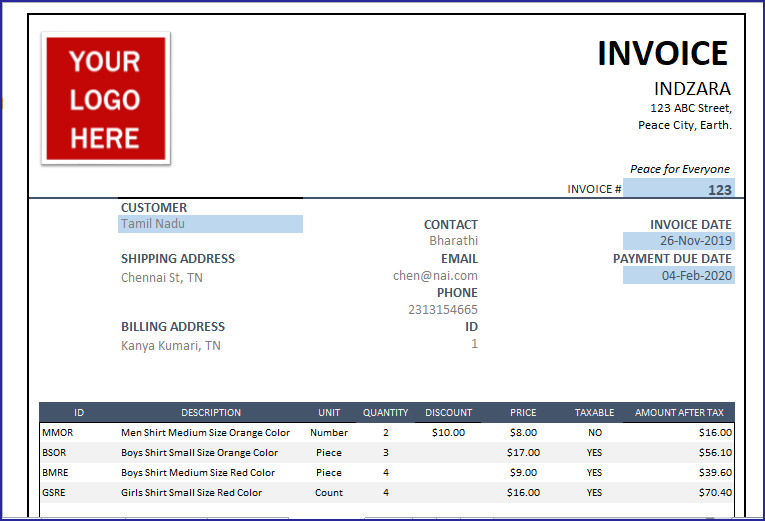 Detail Invoice Template Excel Nomer 29