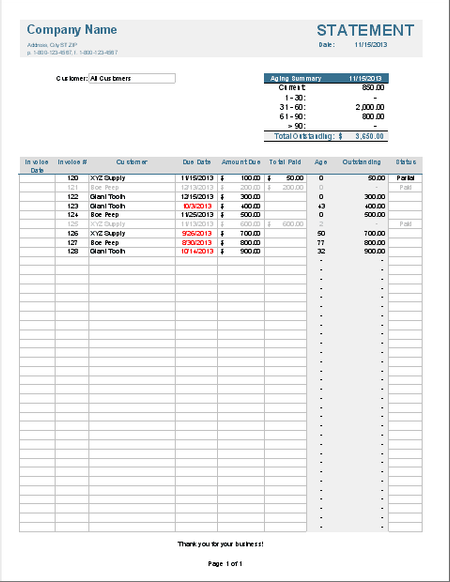 Detail Invoice Template Excel Nomer 37