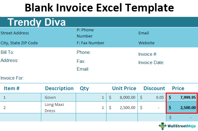 Detail Invoice Template Excel Nomer 52