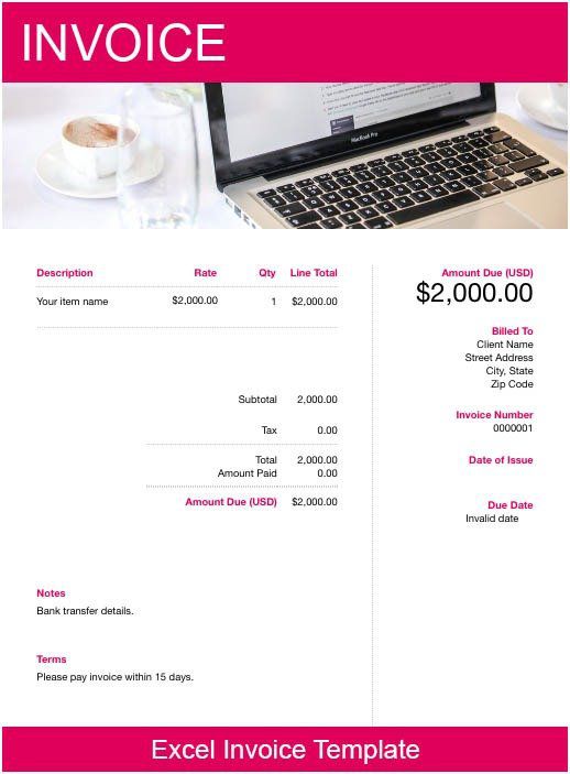 Detail Invoice Template Excel Download Nomer 30