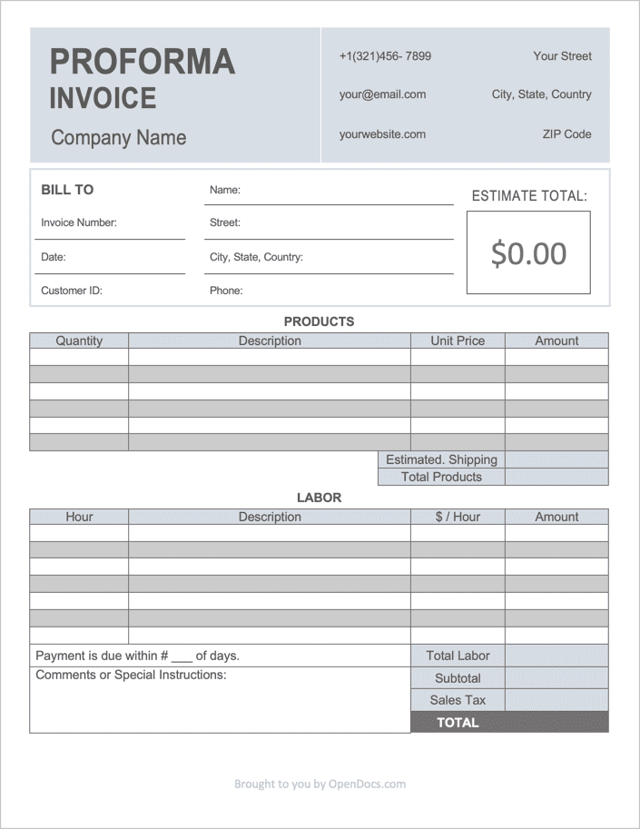 Detail Invoice Template Excel Download Nomer 51