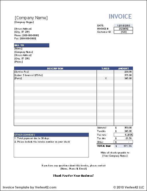 Detail Invoice Template Excel Download Nomer 9