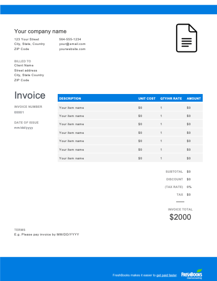 Detail Invoice Template Google Docs Nomer 13