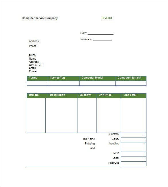 Detail Invoice Template Google Docs Nomer 22
