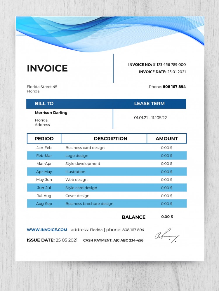 Detail Invoice Template Google Docs Nomer 25
