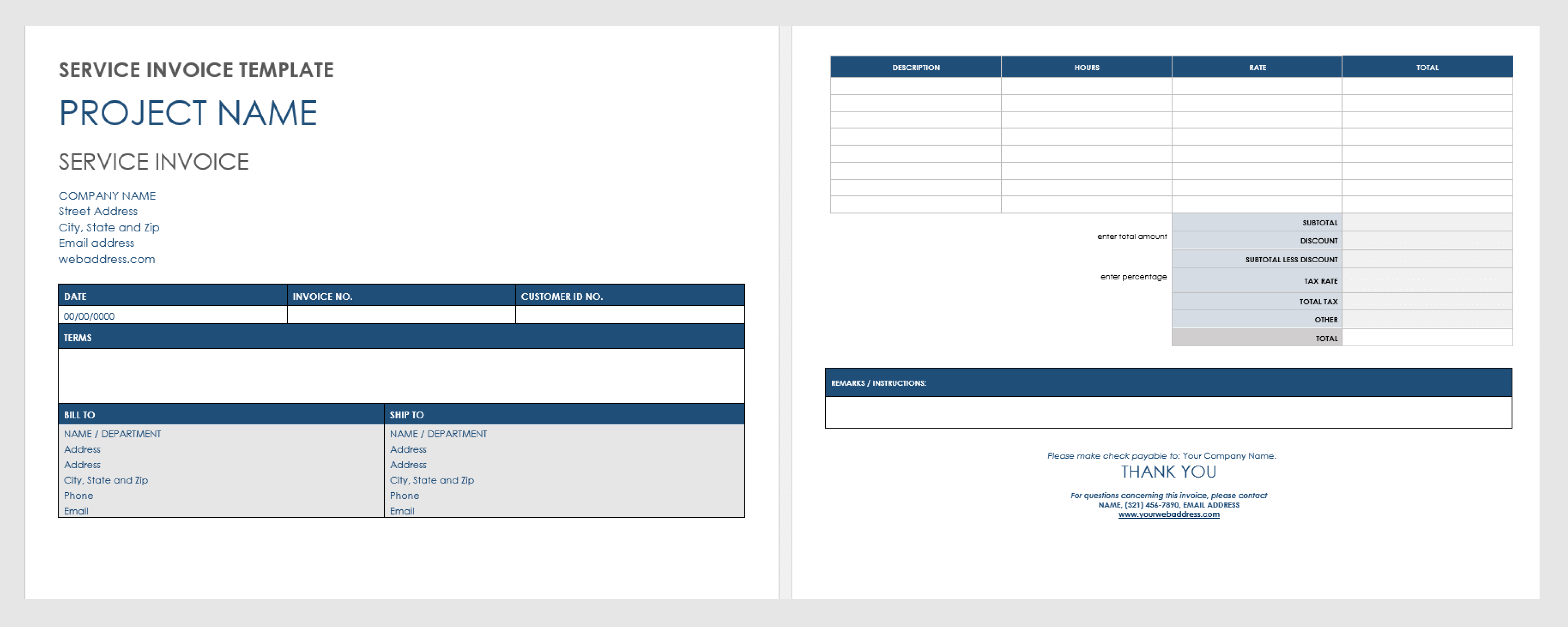 Detail Invoice Template Google Docs Nomer 27