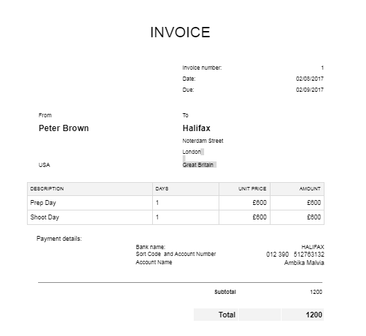Detail Invoice Template Google Docs Nomer 29