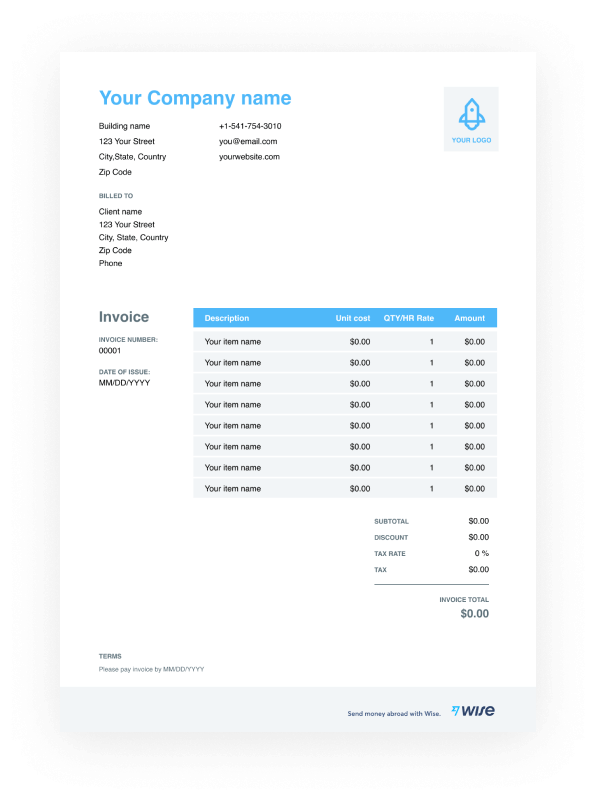 Detail Invoice Template Google Docs Nomer 5