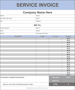 Detail Invoice Template Google Docs Nomer 40