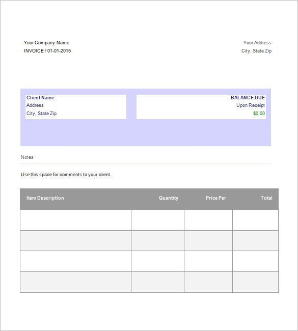 Detail Invoice Template Google Docs Nomer 41