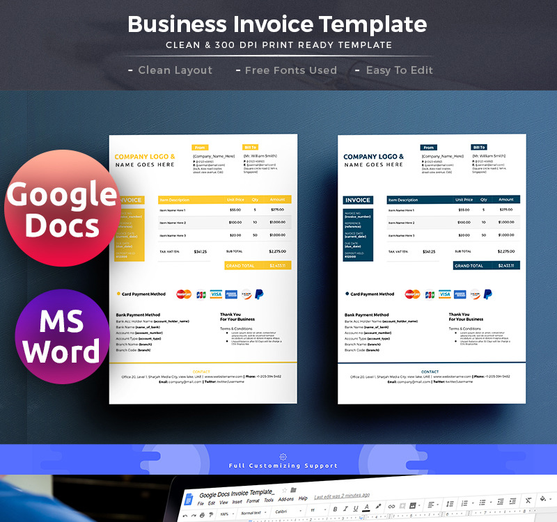 Detail Invoice Template Google Docs Nomer 51