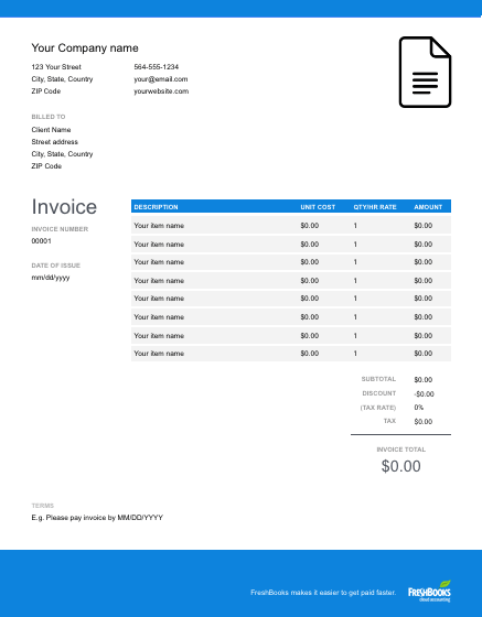 Detail Invoice Template Google Docs Nomer 7